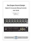 Dan Dugan Sound Design E User guide