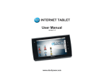 Elocity A7 Internet Tablet User manual
