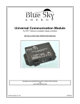 BLUE SKY SUB 8 UNIVERSAL Troubleshooting guide