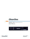 ClearOne IMPRESS IM100 User manual