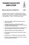 Ramsey Electronics FM100B Instruction manual