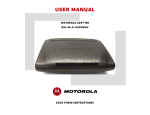 Motorola 2247-N8 User manual