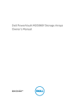 Dell PowerVault MD3860f Owner`s manual
