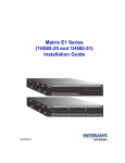 Enterasys Matrix 7GR4202-30 Installation guide