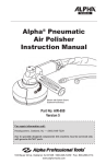 Alpha AIR-658 Instruction manual