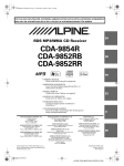 Alpine CDA-9852RB Owner`s manual