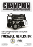 Champion Power Equipment 71330 Owner`s manual