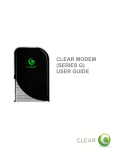 Clear G Series User guide