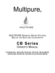 Multi-Pure CB Series Owner`s manual