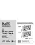 Sharp CD-MPX500W Specifications