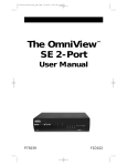 Belkin F1D102 - OmniView SE 2 Port KVM Switch User manual