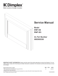 Dimplex EWF-SS Service manual