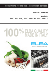 Elba EGC 533 CM Product data