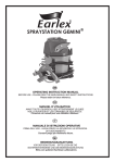 Earlex SPRAYSTATION GEMINI Instruction manual