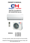 C&H INVERTER SERIES Owner`s manual