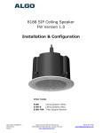 Algo 8188 Specifications