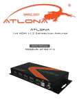 Atlona AT-HD-V14SS User manual