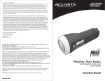 AcuRite 08560 Instruction manual