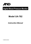 A&D UA-782 Instruction manual