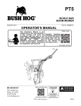 Bush Hog PT5 Operator`s manual