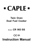 Caple CR 903 SS Instruction manual