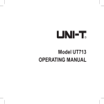 UNI-T UT713 Specifications
