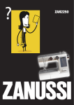 Zanussi ZAN2250 Instruction manual
