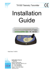 BBV Tx1000 Installation guide