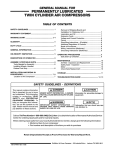 DeVillbiss Air Power Company MG7-OFTWIN Troubleshooting guide