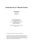 Columbia Weather Systems CAPRICORN II PLUS User manual