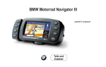 BMW Motorrad Navigator III Owner`s manual