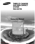 Samsung MAX-DS750 Instruction manual