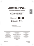 Alpine CDA-137EBT Owner`s manual