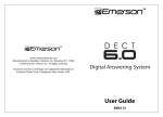 Emerson DECT 6.0 EM6113 User guide