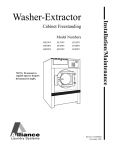 Alliance Laundry Systems BF50PV Specifications