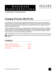 Compaq 370 Troubleshooting guide