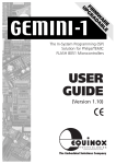 Equinox Systems GEMINI User guide