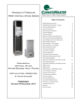 ClimateMaster OB Series Service manual