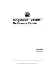 EDNord magicolor 2490MF User`s guide