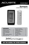 AcuRite 00831A2 Instruction manual