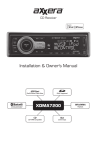 Axxera XDMA7200 Owner`s manual