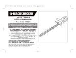 Black & Decker NHT2218 Instruction manual