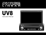 Audiovox UV8 Instruction manual