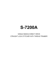 Brother S-7200A Instruction manual
