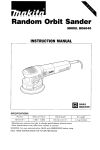 Makita BO6040 Instruction manual