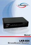 AOpen 4-Port 10/100Mbps Ethernet Broadband Router User`s manual
