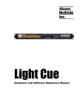 Alcorn Mcbride Light Cue User`s manual