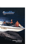 Malibu Boats 1997 Owner`s manual