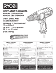 Ryobi D47CG Operator`s manual