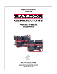Baldor Premier 'K' Operator`s manual